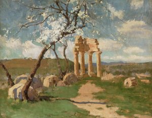 アーモンドの木と廃墟、シチリア、1887年